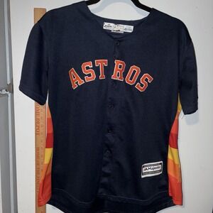 Houston Astros Alex Bregman #2 Magestic  Baseball Jersey Youth X Large Navy